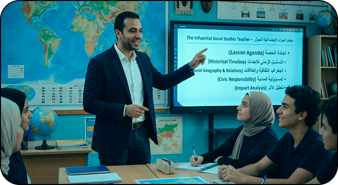 معلم المواد الاجتماعية المؤثر